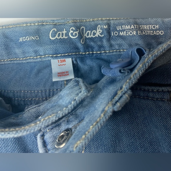 2pc Baby Shirt & jeans (18M shirt & 12M jeans) Carter’s + Cat & Jack NWOT - Picture 6 of 10